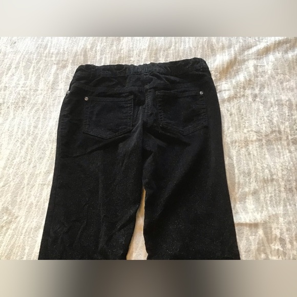 Girl’s Black Sparkle Corduroy Jeans - Picture 4 of 4